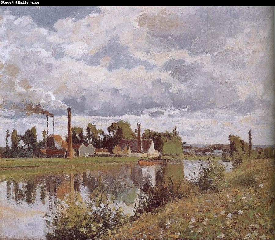 Camille Pissarro Metaponto Schwarz Schwarz suburbs River